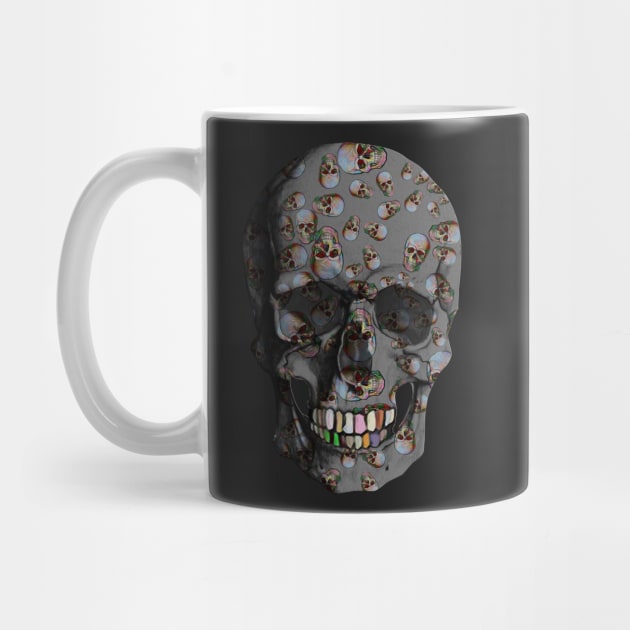 Happy Skulls Random Pattern (Gray) by Diego-t